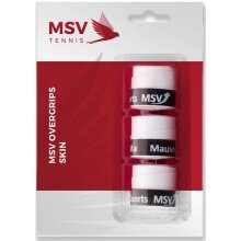 MSV Overgrip Skin perforated 0.5mm (sweat absorption/grip) white 3 pack