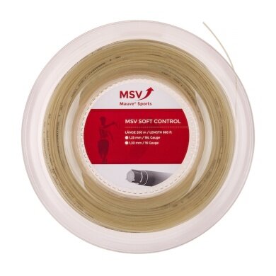 MSV Tennis String Soft Control (Allround+Touch) natural 200m roll