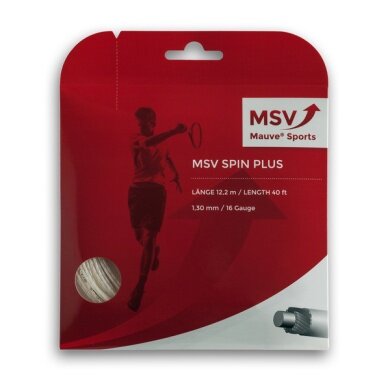 MSV Tennis String Spin Plus 1.30 (Allround+Spin) natural 12m Set