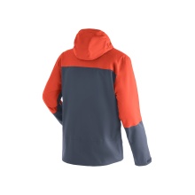 Maier Sports hiking jacket Narvik (breathable, windproof and waterproof) orange/navy blue Men