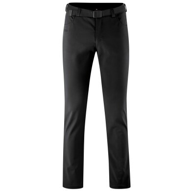 Maier Sports Outdoor Trousers Perlit (windproof/water-repellent/fleece-lined) long black Men