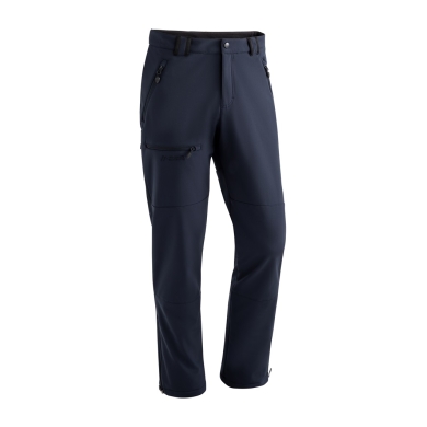 Maier Sports Adakit Softshell Trousers (windproof and water-repellent) long midnight blue men's