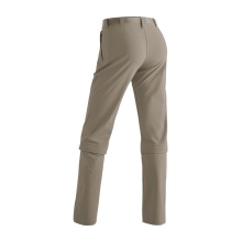 Maier Sports Hiking Trousers Arolla Zipp-Off (4-Way Stretch, Water-Repellent) Long Coriander Brown Ladies