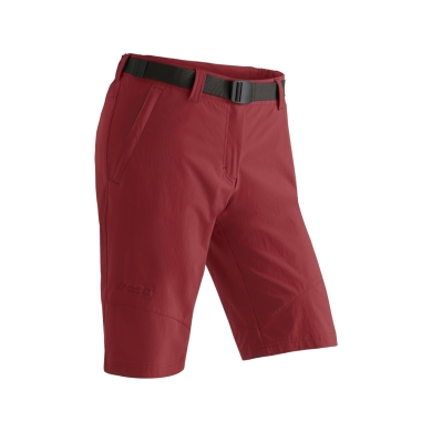 Maier Sports Hiking Shorts Bermuda Lawa Short (4-Way Stretch, high wearing comfort) short burgundy ladies