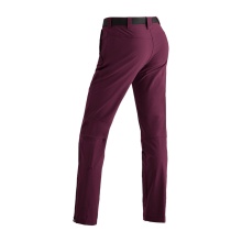 Maier Sports Inara Slim Hiking Trousers (4-Way Stretch Material) Long Burgundy Ladies