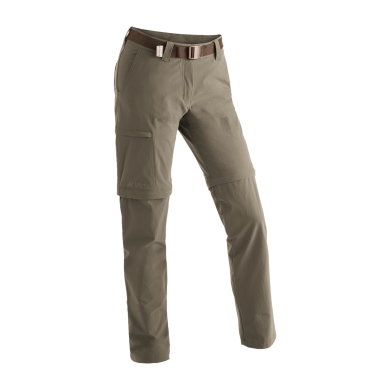 Maier Sports Inara Slim Zip-Off Trousers (long trousers and shorts in one) long coriander brown ladies