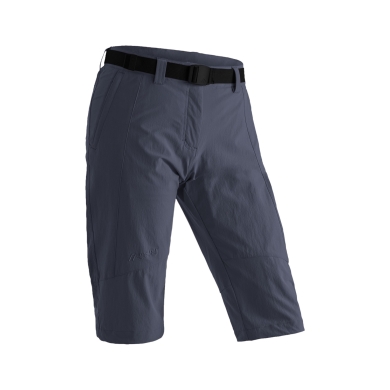 Maier Sports Hiking Trousers Kluane (4-Way Stretch, Water-Repellent) Short Graphite Grey Ladies