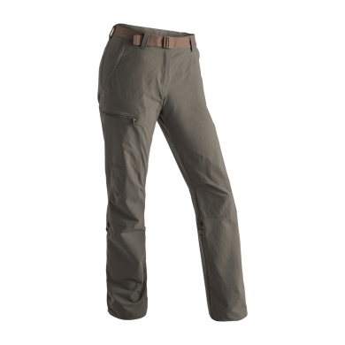 Maier Sports Lulaka Hiking Trousers (elastic, breathable, water-repellent) long brown ladies