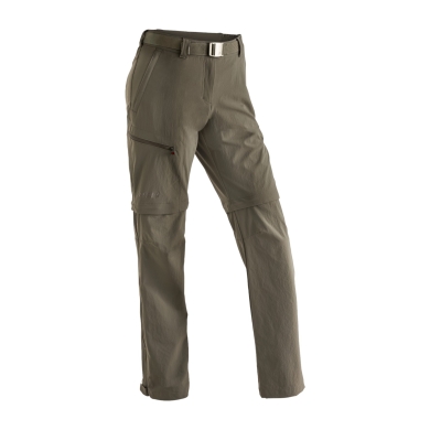 Maier Sports Hiking Trousers Nata T-Zip-Off (long trousers and shorts in one) long coriander brown ladies