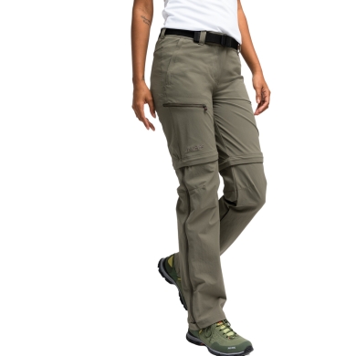 Maier Sports Hiking Trousers Nata T-Zip-Off (long trousers and Bermuda shorts in one) long brown ladies