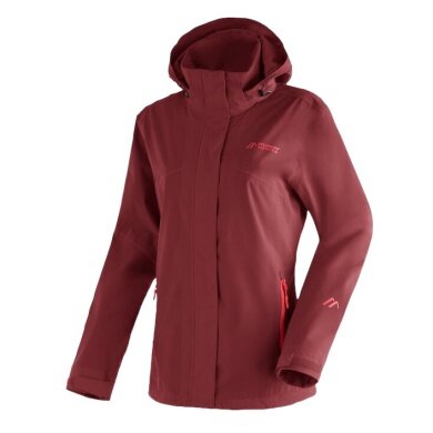 Maier Sports Functional Jacket / Hiking Jacket Metor Rec (waterproof, windproof) burgundy ladies