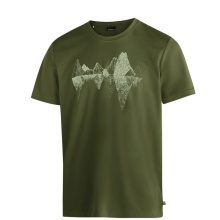 Maier Sports Hiking / Leisure T-shirt Tilia Pique (Polyester, quick-drying) dark green men's