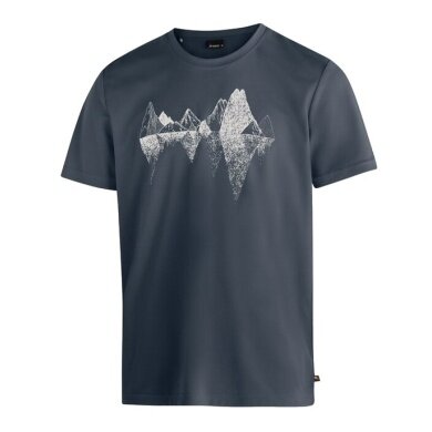 Maier Sports Hiking / Leisure T-shirt Tilia Pique (Polyester, quick-drying) graphite grey Men's