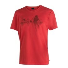 Maier Sports Hiking / Leisure T-shirt Tilia Pique (Polyester, quick-drying) red men's