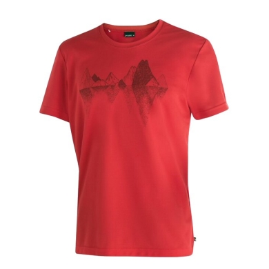 Maier Sports Hiking / Leisure T-shirt Tilia Pique (Polyester, quick-drying) red men's