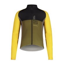 Maloja Cycling Jacket CagnoM Cycle Jacket (quick-drying, elastic Thermopile material) yellow/green Men