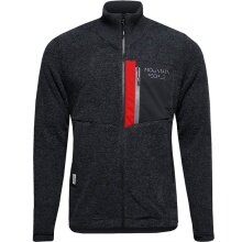 Maloja Fleece Jacket Silver Maple M (Stand-up Collar, Chest Pocket) Black/Grey Men's