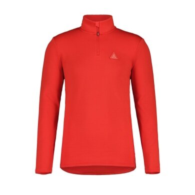 Maloja Long Sleeve Shirt CesarM Mountain Fleece (Halfzip, 4-way stretch, quick-drying) red Men