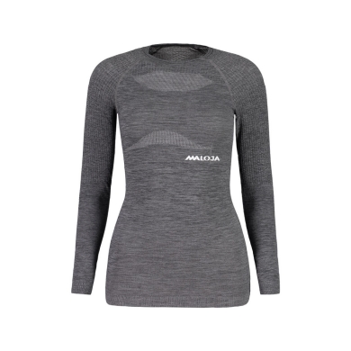 Maloja Long Sleeve MigrolinoM.Shirt (quick-drying, high wearing comfort) Underwear dark grey Women