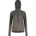 Maloja Long-sleeved Hoodie (Halfzip) VajoletM Mountain Midlayer Shirt - Merino Wool - Dark Grey Women