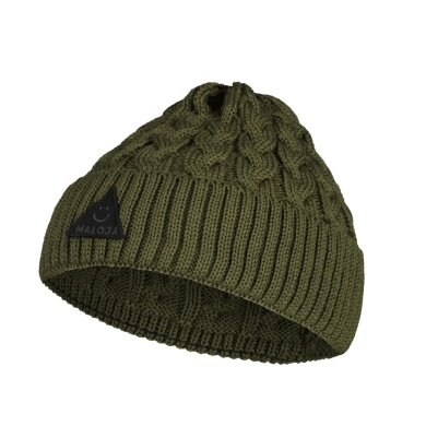 Maloja Knit Hat (Beanie) FruttetiM - Wool Blend - Moss Green Women