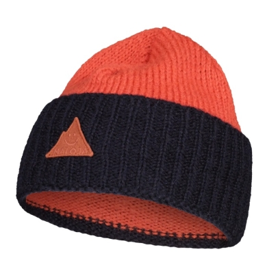 Maloja Knitted Beanie Rainbow FernM - dark blue/orange