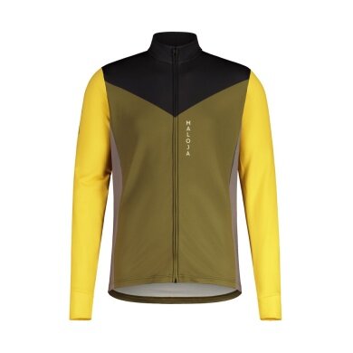 Maloja Training Jacket BresimoM Adventure Midlayer (elastic Thermopile material) yellow/green Men