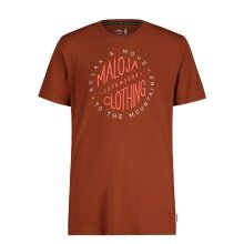 Maloja Leisure T-shirt SerdesM (Cotton/Modal) brown/red Men