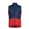 Maloja Ski Vest ClesM Touring Puffer Vest (windproof, Primaloft BIO insulation) blue/red Men