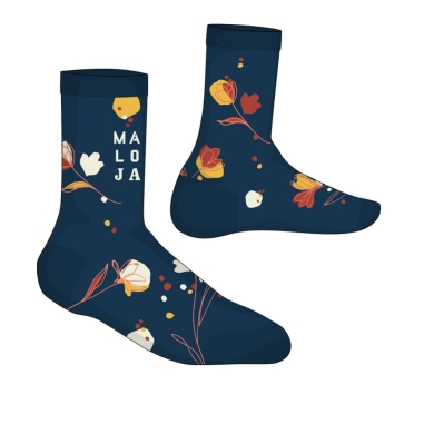 Maloja Daily Sock Crew KimballM Flower (Cotton Blend) midnight Women - 1 Pair