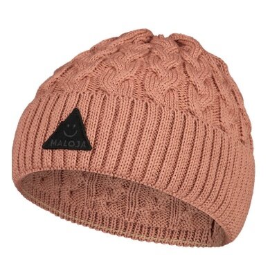 Maloja Knitted Hat (Beanie) FruttetiM - Wool Blend - Pink Women