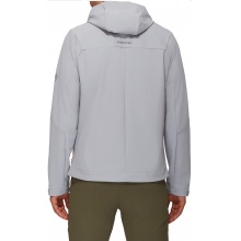 Mammut Softshell Jacket Sapuen SO Hooded - 4-way stretch - granite grey Men