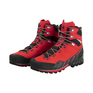 Mammut Hiking Shoes Kento Guide High GTX (High Mountain Hiking, Nubuck Leather, Waterproof) Red Men