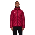 Mammoth Winter Down Jacket Broad Peak Insulated Hooded (Hood, warming thanks to down filling) burgundy/black Men