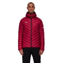 Mammoth Winter Down Jacket Broad Peak Insulated Hooded (Hood, warming thanks to down filling) burgundy/black Men