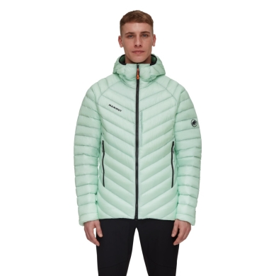 Mammut Winter Down Jacket Broad Peak Insulated Hooded (Hood, warming thanks to down filling) mint green/black Men