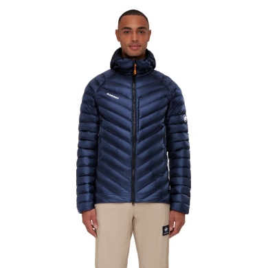 Mammut Winter Down Jacket Broad Peak Insulated Hooded (Hood, warming thanks to down filling) navy blue/black Men