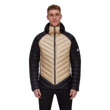 Mammut Winter Down Jacket Broad Peak Insulated Hooded (Hood, warming thanks to down filling) beige/black Men