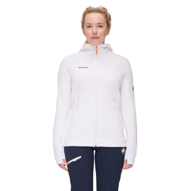 Mammut Fleece Jacket Taiss Light ML Hooded (Midlayer, 4-Way Stretch) white Women