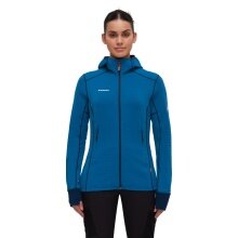 Mammut Fleece Jacket Taiss Light ML Hooded (Midlayer, 4-Way Stretch) deep blue/marine blue Women