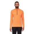 Mammut Fleece Pullover Aenergy Half Zip Pull (Midlayer, Polartec Power Grid Fleece) orange/black Men