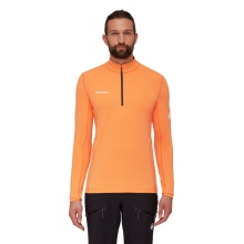 Mammut Fleece Pullover Aenergy Half Zip Pull (Midlayer, Polartec Power Grid Fleece) orange/black Men