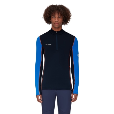 Mammut Fleece Pullover Aenergy Half Zip Pull (Midlayer, Polartec Power Grid Fleece) navy blue/lazurite blue Men