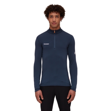 Mammut Fleece Pullover Aenergy Half Zip Pull (Midlayer, Polartec Power Grid Fleece) navy blue Men