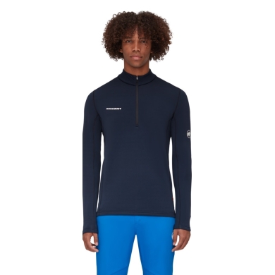 Mammut Fleece Pullover Aenergy Half Zip Pull (Midlayer, Polartec Power Grid Fleece) navy blue Men