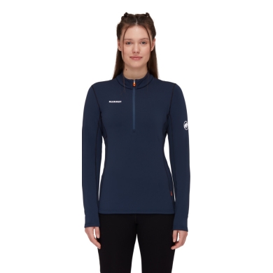 Mammut Fleece Pullover Aenergy Half Zip (Midlayer, Polartec Power Grid Fleece) navy blue/black Women