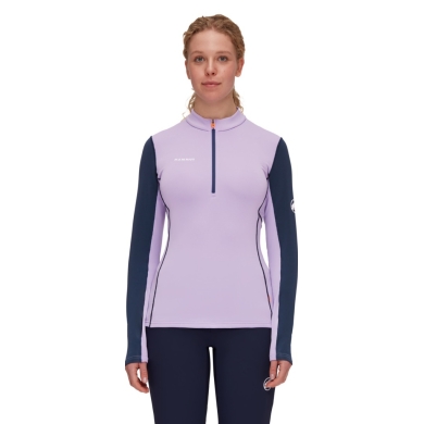 Mammut Fleece Pullover Aenergy Half Zip (Midlayer, Polartec Power Grid Fleece) purple/navy Women