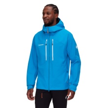 Mammut Year-Round Jacket Taiss Hardshell with Hood (waterproof, windproof) light blue Men's