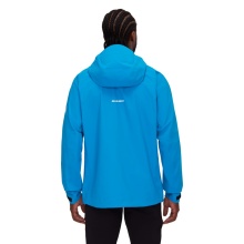 Mammut Year-Round Jacket Taiss Hardshell with Hood (waterproof, windproof) light blue Men's