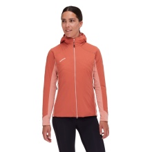 Mammut Insulated Jacket Rime Light IN Flex Hooded (lightweight, wind-resistant, breathable) brick red Women